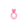 Double cockring rose avec stimulateur de clitoris 